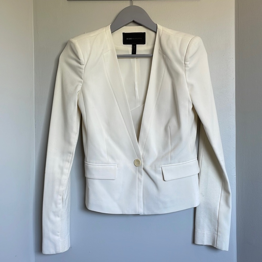BCBG White Blazer - Size XXS